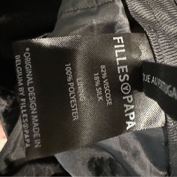 Filles a Papa | M | velvet Black Skinny Pants with Tapered Ankle - Picture 11 of 16